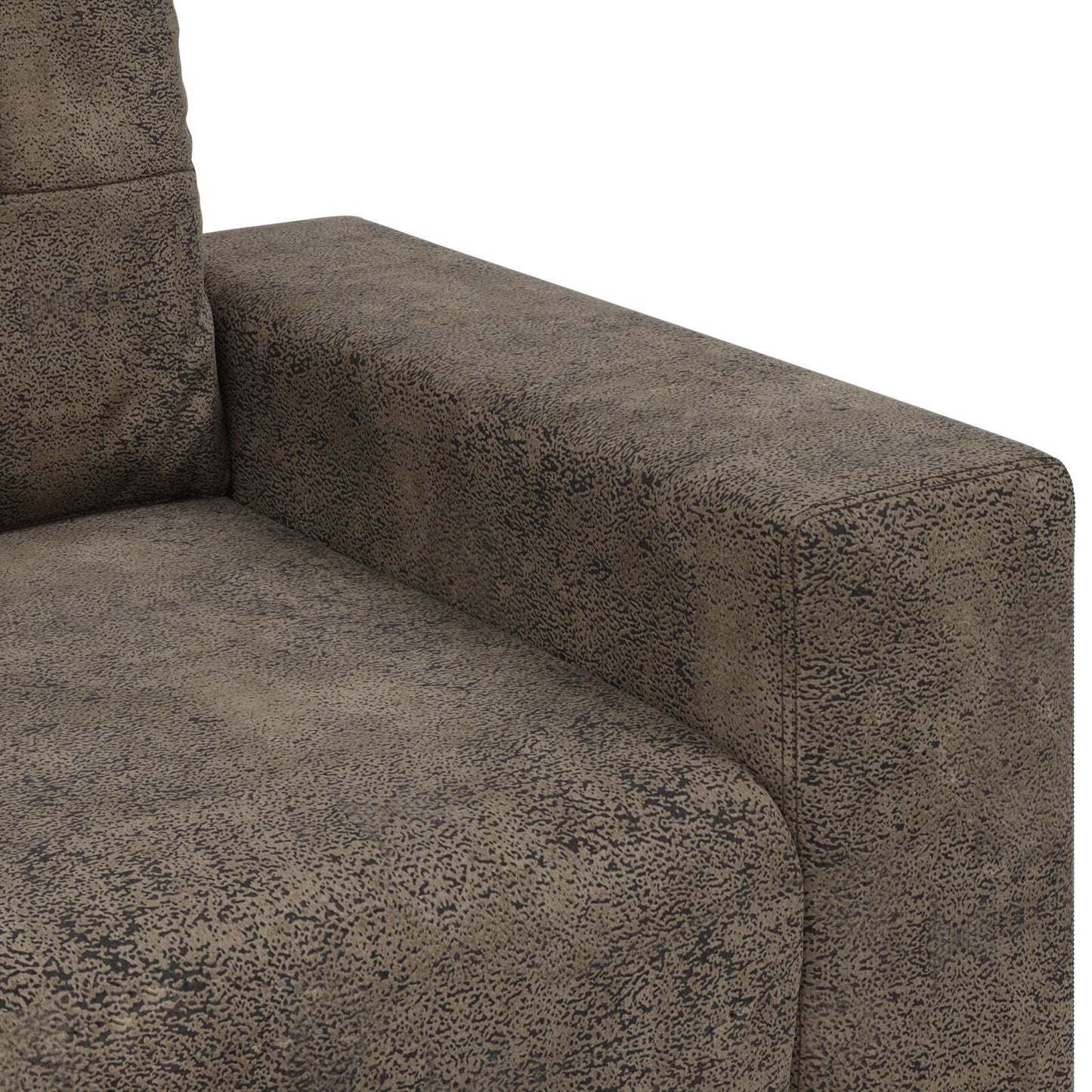 Loveseat Bank Kunstleer Donkergrijs 120 cm 120 cm