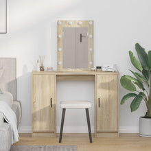 Kaptafel Met Led Verlichting In , 102X33X135 Cm Sonoma eiken