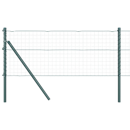 Hekpalen 52 Stuks Ø32 Mm Verzinkt Staal Groen 80 cm 52x post