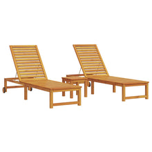Zonnebank Met Tafel Massief Acaciahout,  Zonnebank Massief Acaciahout