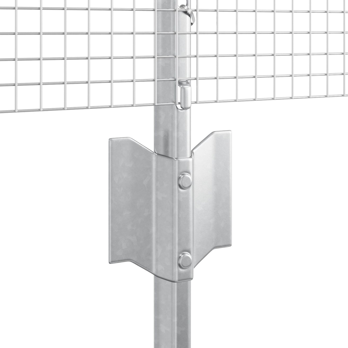 Gelast Draadhek Met 44 U Palen Zilver 0.6X100 M Staal