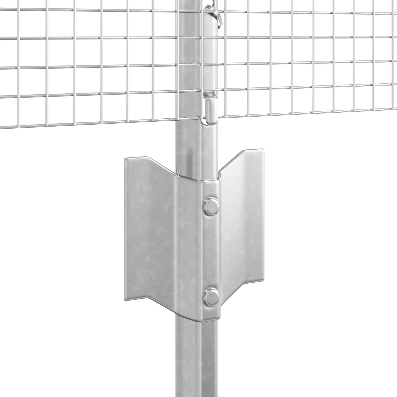 Gelast Draadhek Met 44 U Palen Zilver 0.6X100 M Staal