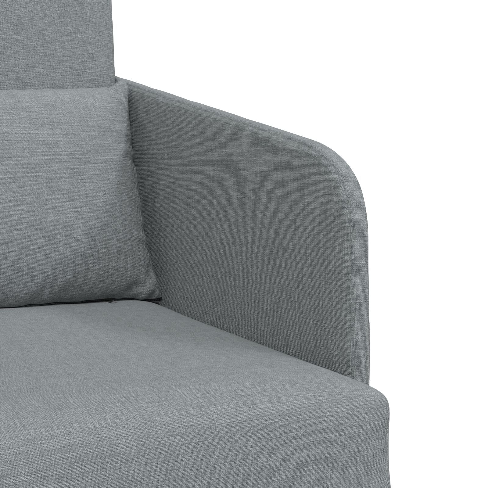 Vloer Sofa Bed 2-In-1 65X80X83 Cm Stof Licht grijs