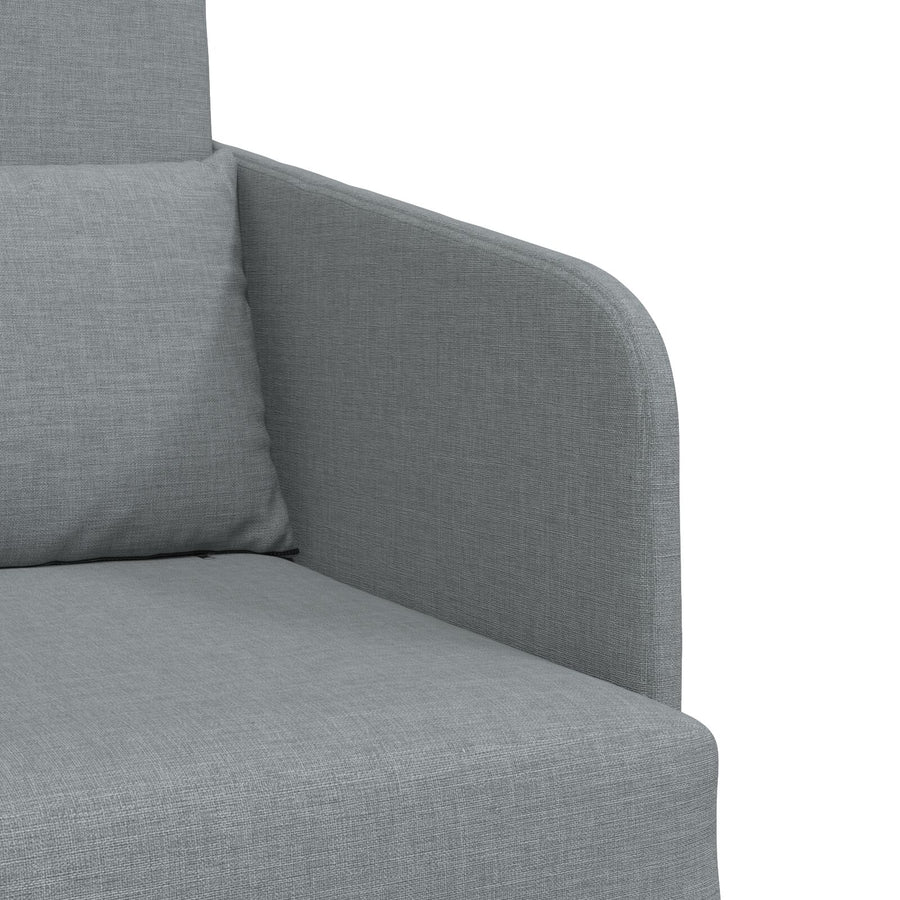 Vloer Sofa Bed 2-In-1 65X80X83 Cm Stof Licht grijs