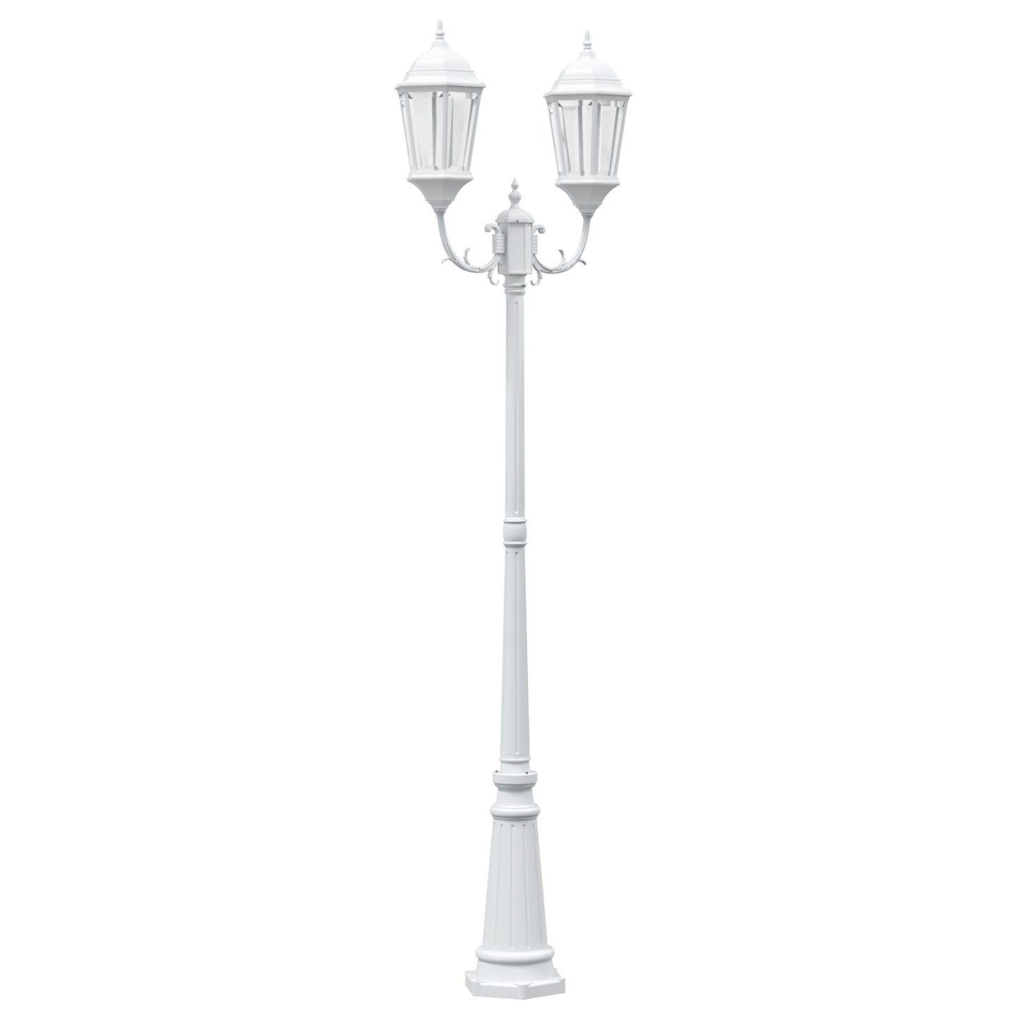Tuinlamp Wit Aluminium 68 X 20 X 235 Cm Duurzaam Tuinlamp