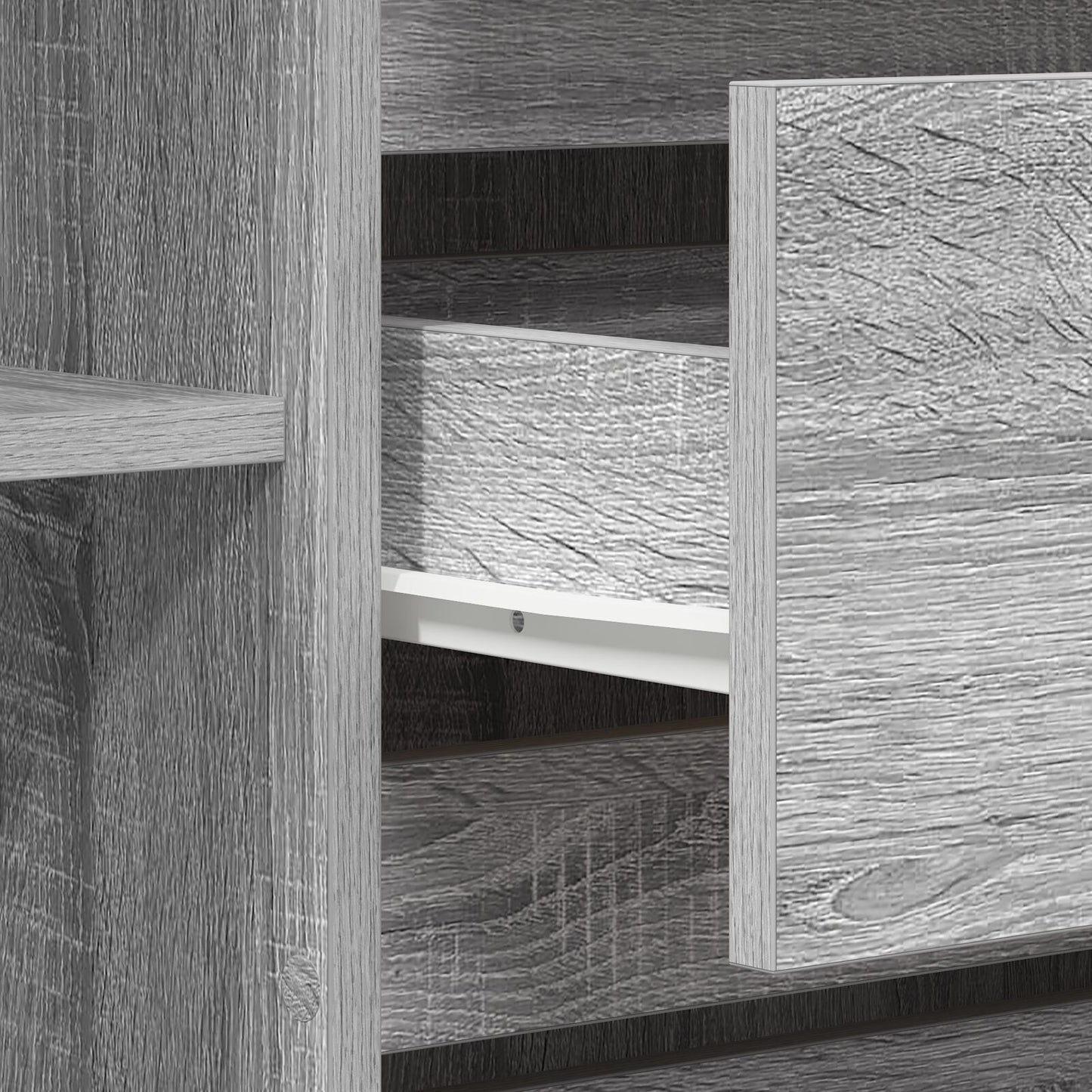 Dressoir Grijs Sonoma Gefabriceerd Hout Dressoir Rechthoekig