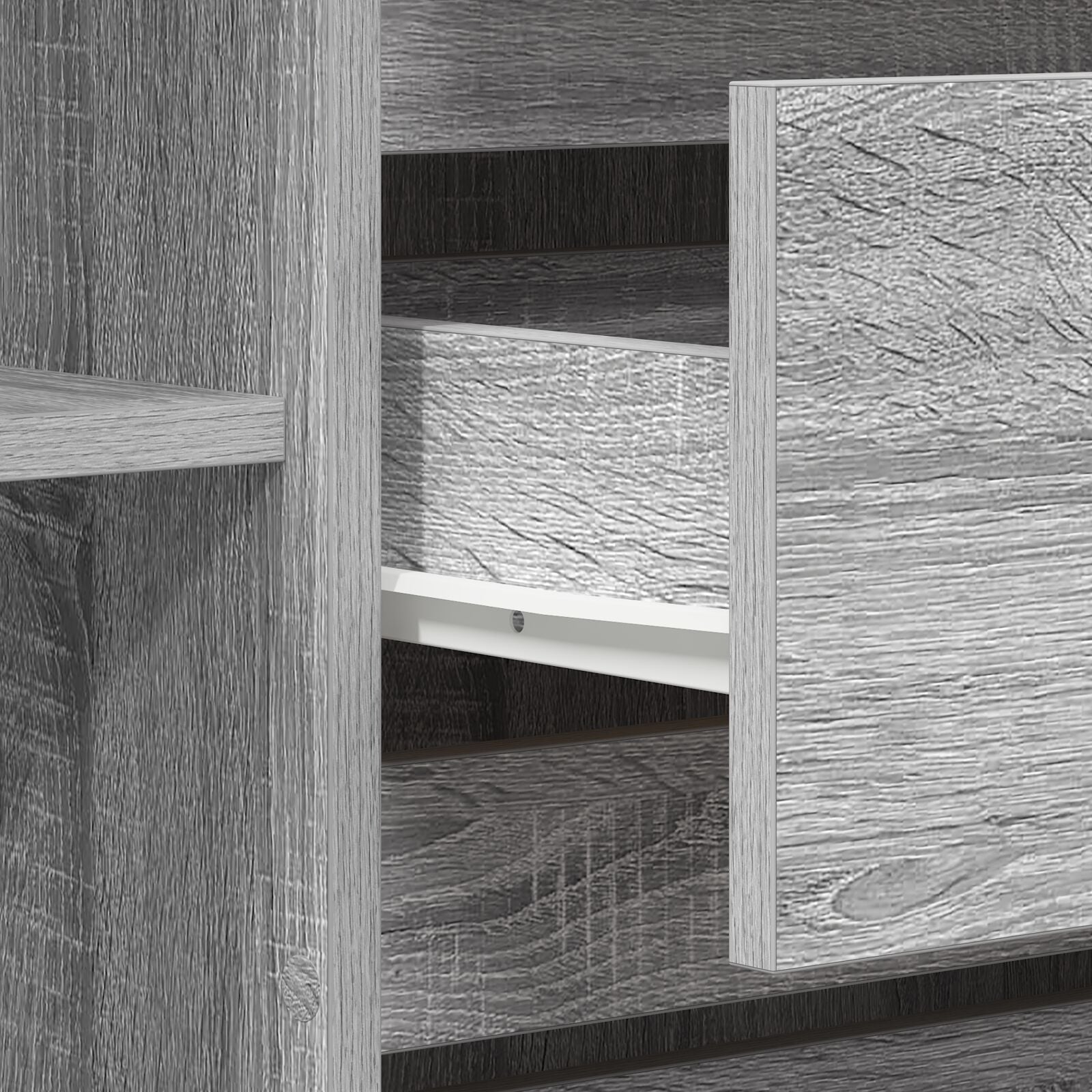 Dressoir Grijs Sonoma Gefabriceerd Hout Dressoir Rechthoekig