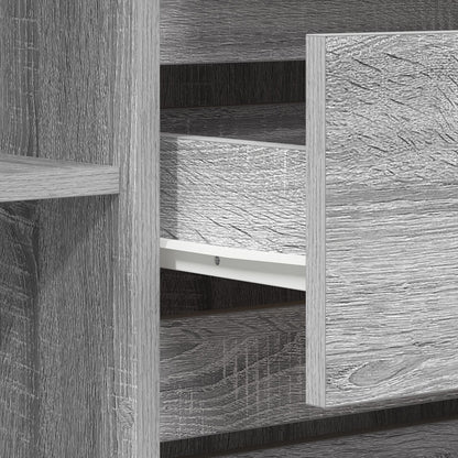Dressoir Grijs Sonoma Gefabriceerd Hout Dressoir Rechthoekig