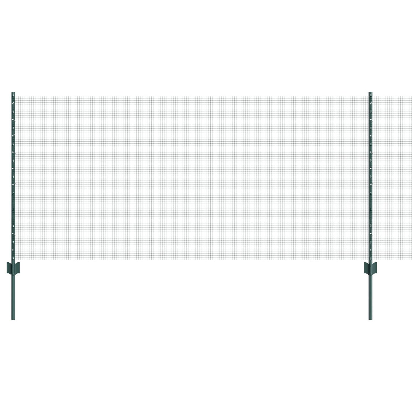 Tuinhekje Set Set Van 2 Groen Verzinkt Staal 25 X 1 M Duurzaam