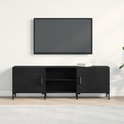 Tv-meubel 150x30x50 cm zwart eiken