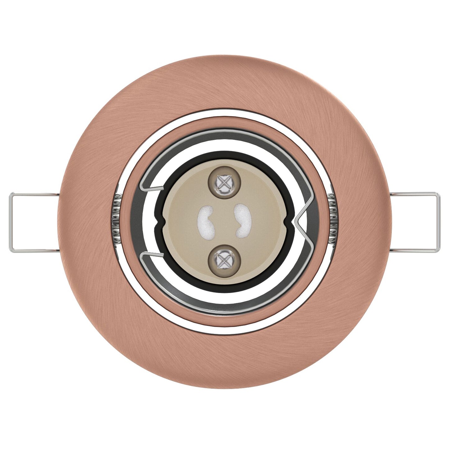 Inbouwspots 24 Stuks Ronde Gu10 Ø90 Mm Staal Koper