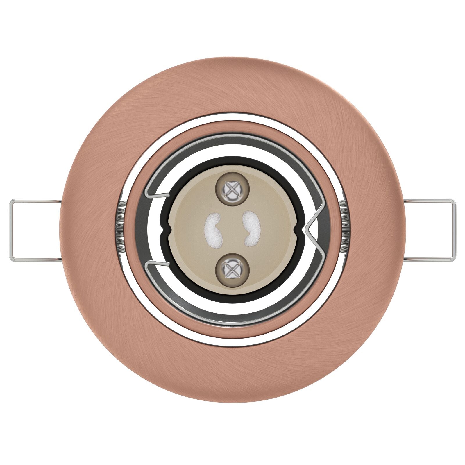 Inbouwspots 24 Stuks Ronde Gu10 Ø90 Mm Staal Koper