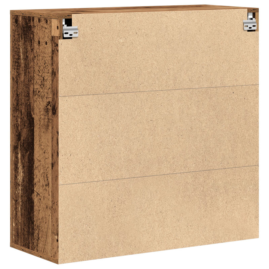 Wandkast 80X33X80 Cm Geengineerd Hout Oud hout