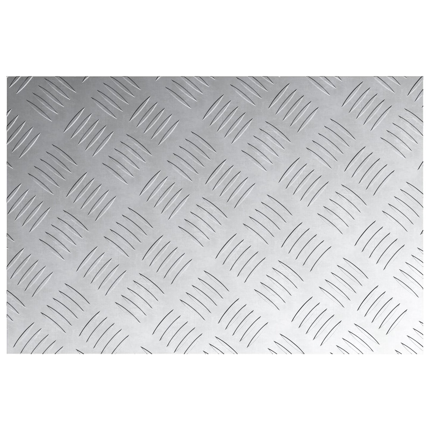 Aluminium Checker Platen 4 Stuks Antislip 60X40 Cm 60 x 40 x 0.2 cm Rechthoekig