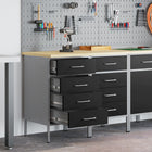 Werkkast 2 stuks 100x55x85 cm zwart