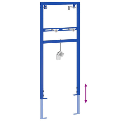 Badkamer Accessoire Bevestigingen Blauw Metaal 50 X 17.5 X 136 Cm voor wastafelsysteem