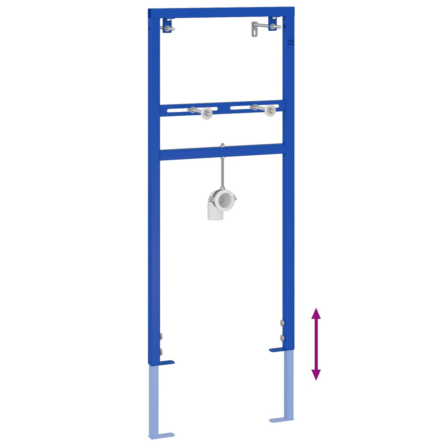 Badkamer Accessoire Bevestigingen Blauw Metaal 50 X 17.5 X 136 Cm voor wastafelsysteem