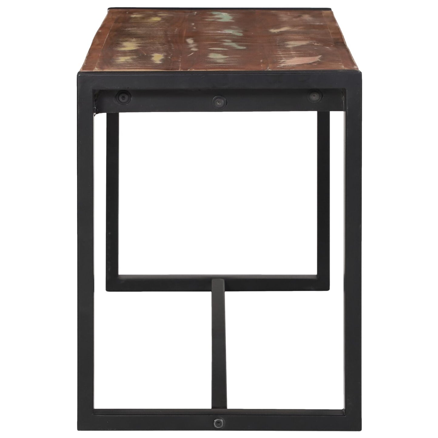Bank Meerkleurig Massief Gerecycled Hout 100 X 35 X 45 Cm