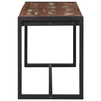 Bank Meerkleurig Massief Gerecycled Hout 100 X 35 X 45 Cm
