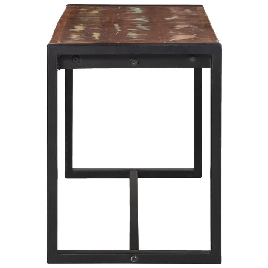 Bank Meerkleurig Massief Gerecycled Hout 100 X 35 X 45 Cm