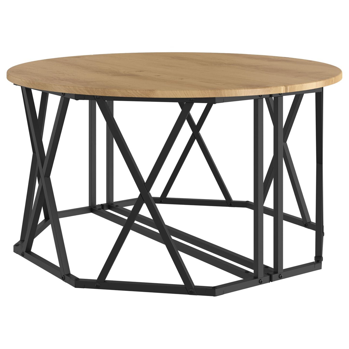 Salontafel 80X80X42 Cm Gemaakt Van Engineered Wood Artisan eiken