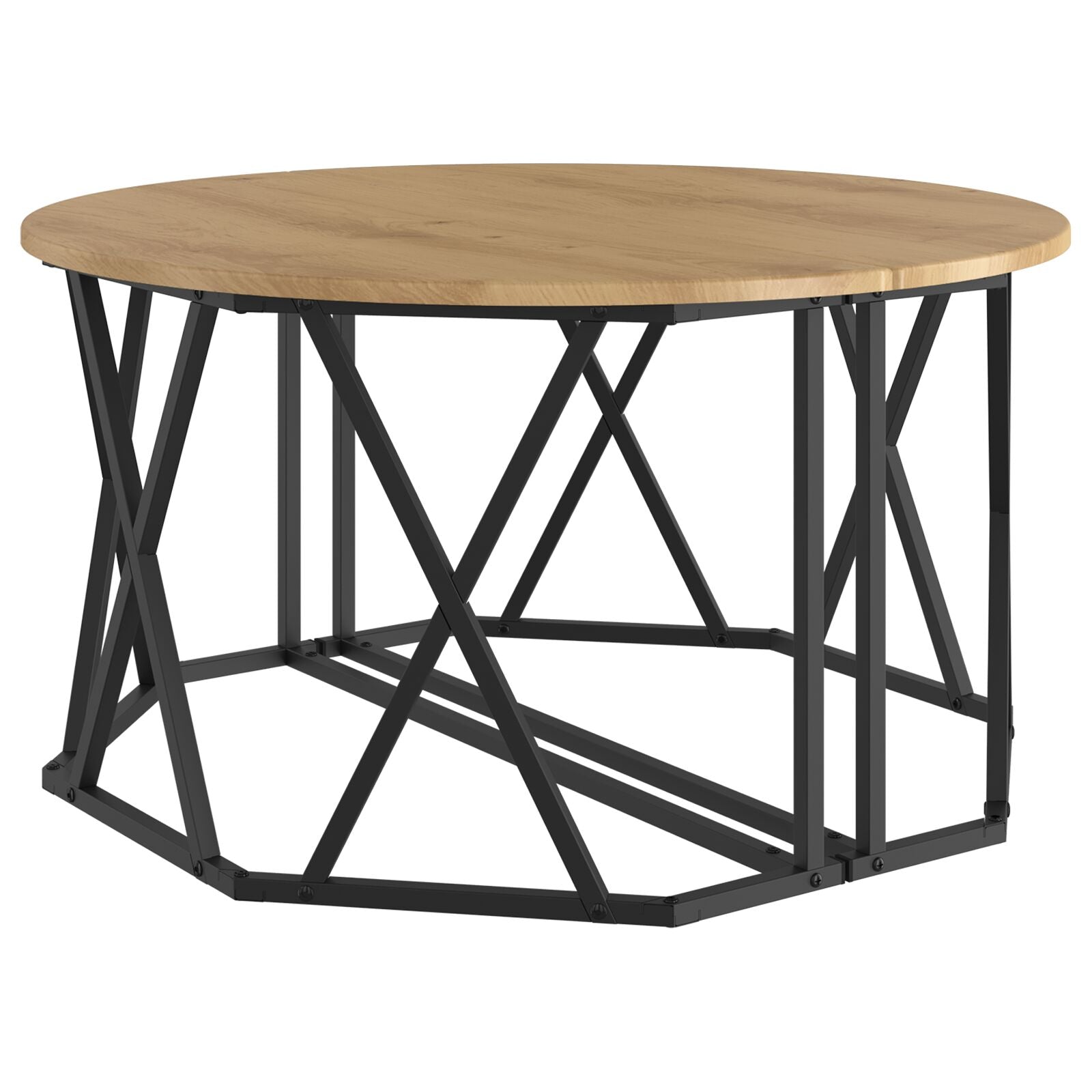 Salontafel 80X80X42 Cm Gemaakt Van Engineered Wood Artisan eiken