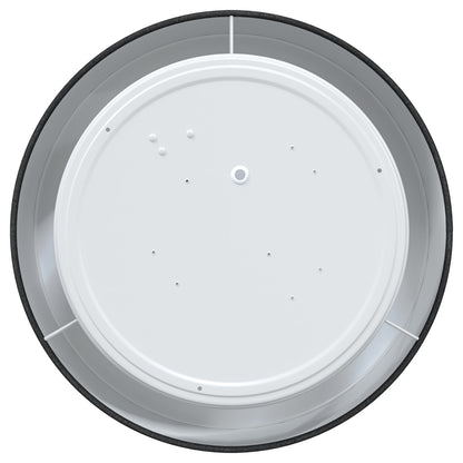 Plafondlamp Flush Mount Ø 30 Cm Stof E27 Ø30 x 13.5 cm Zwart zonder sterrenlampenkap