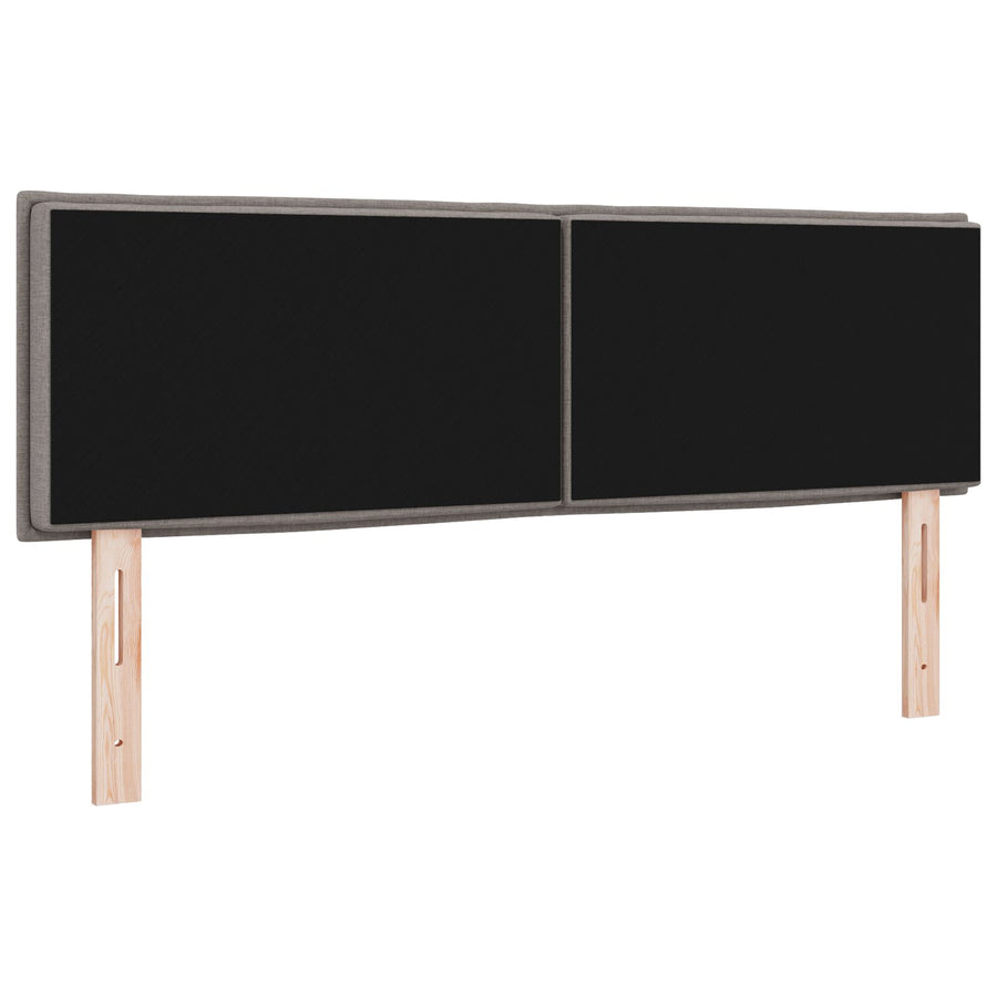 Hoofdbord Lijnen Ontwerp Stof Taupe 140 cm Laag hoofdbord