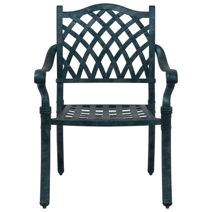 Tuinstoelen 2 Stuks E Gietaluminium Groen