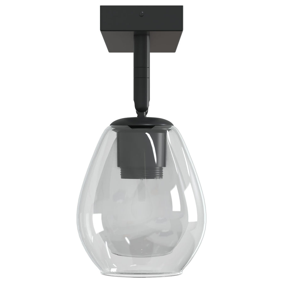 Plafondlamp Met Verstelbare Glazen Kap 2