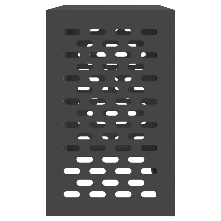 Airconditioner Cover Staal Zwart 110 x 50 x 80 cm
