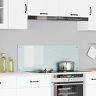 White Kitchen Splashback 110 x 40 cm Toughened Glass