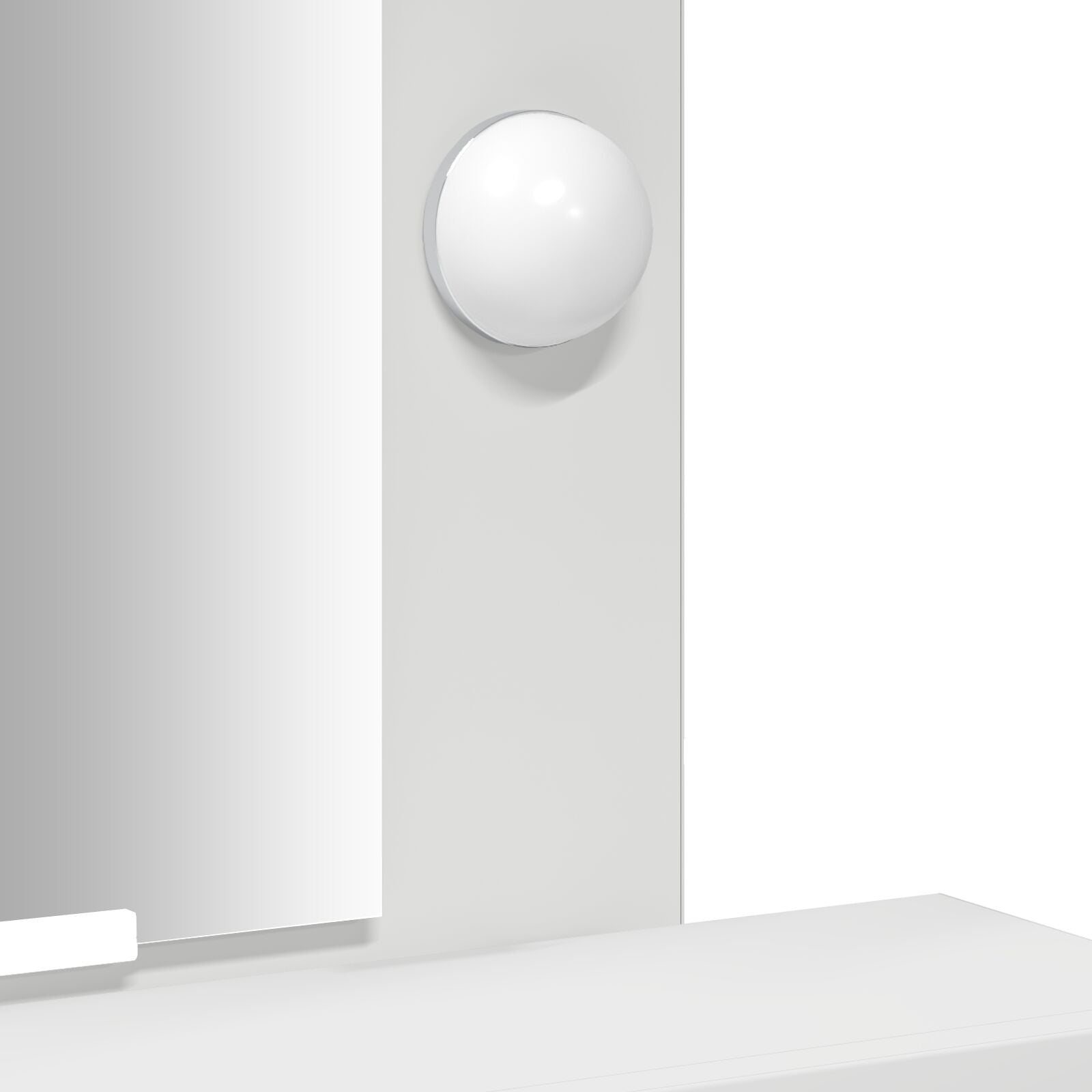 Kaptafel Met Led-Verlichting Wit 50 x 41 x 140 cm