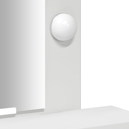 Kaptafel Met Led-Verlichting Wit 50 x 41 x 140 cm