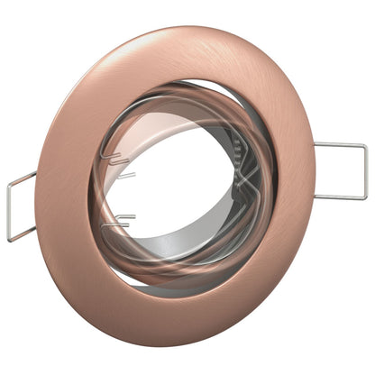 Inbouwspots 24 Stuks Ronde Gu10 Ø90 Mm Staal Koper