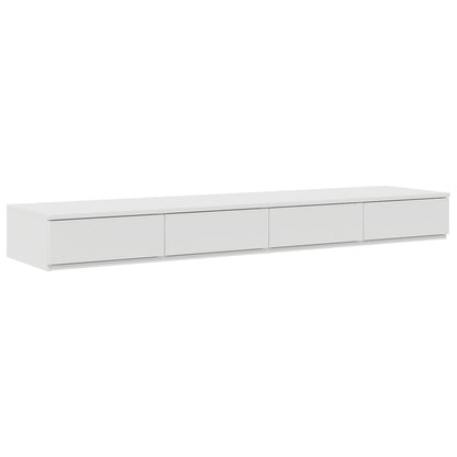 Nachtkastjes Engineered Hout Lades Wit 150 x 36,5 x 16,5 cm