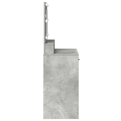 Kaptafel Met Led-Verlichting 79 x 41 x 135 cm Betonnen grijs