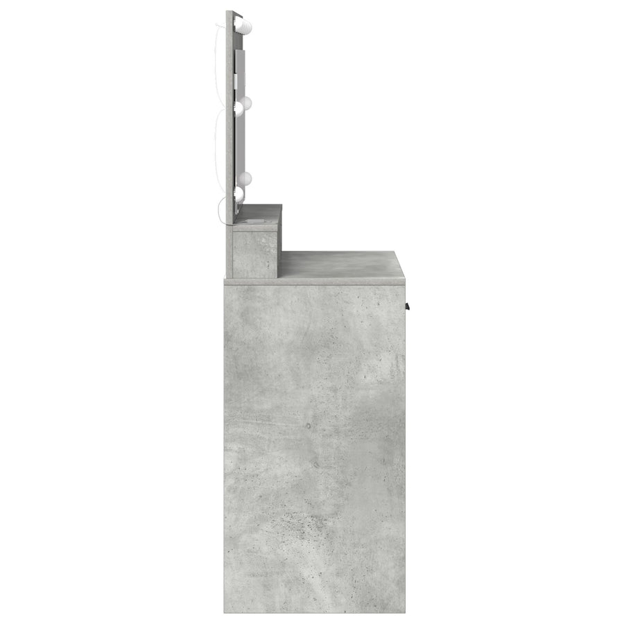 Kaptafel Met Led-Verlichting 79 x 41 x 135 cm Betonnen grijs