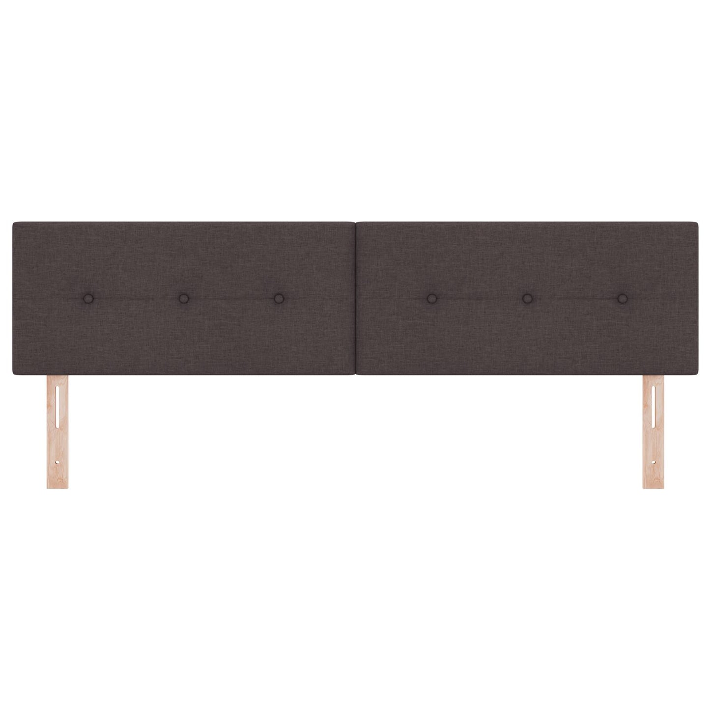 Hoofdbord Met Knopen Stoffering Donkerbruin 180 cm Laag hoofdbord