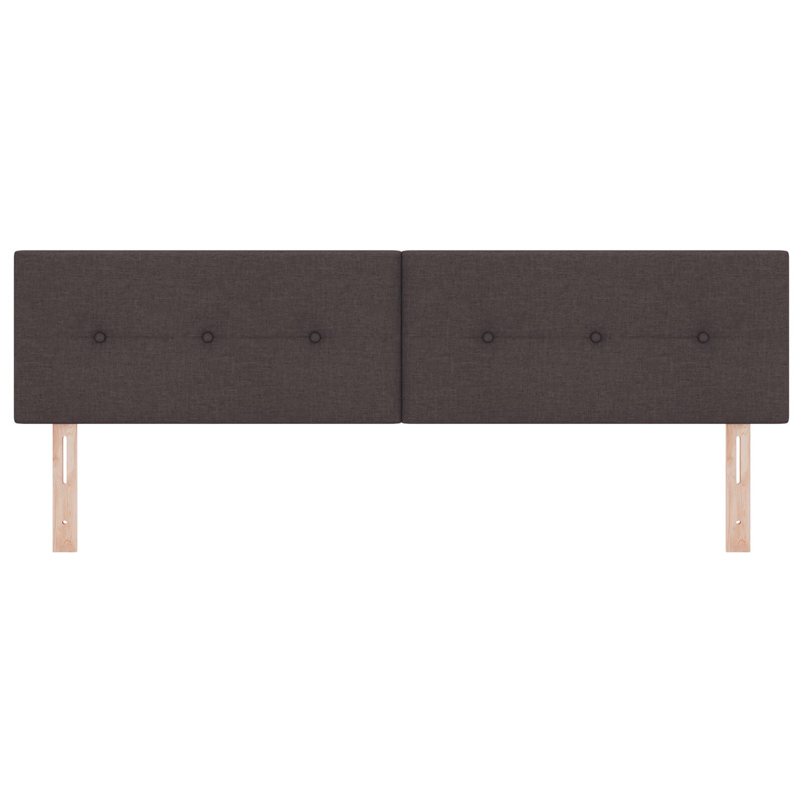 Hoofdbord Met Knopen Stoffering Donkerbruin 180 cm Laag hoofdbord