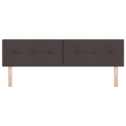 Hoofdbord Met Knopen Stoffering Donkerbruin 180 cm Laag hoofdbord