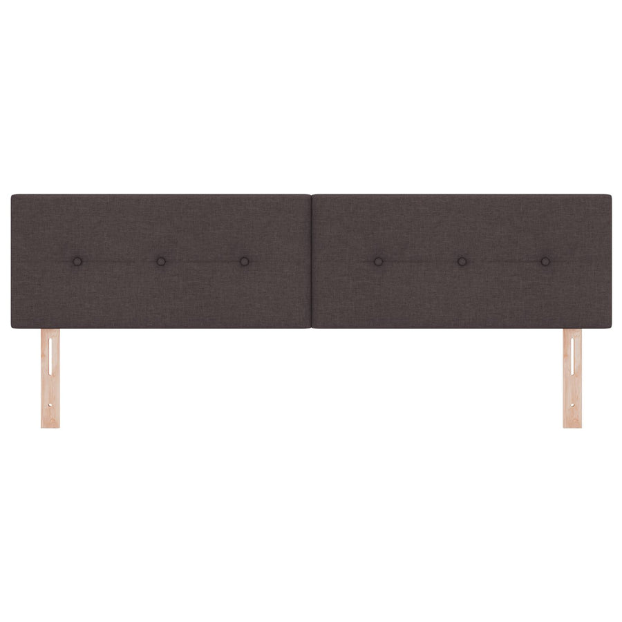 Hoofdbord Met Knopen Stoffering Donkerbruin 180 cm Laag hoofdbord