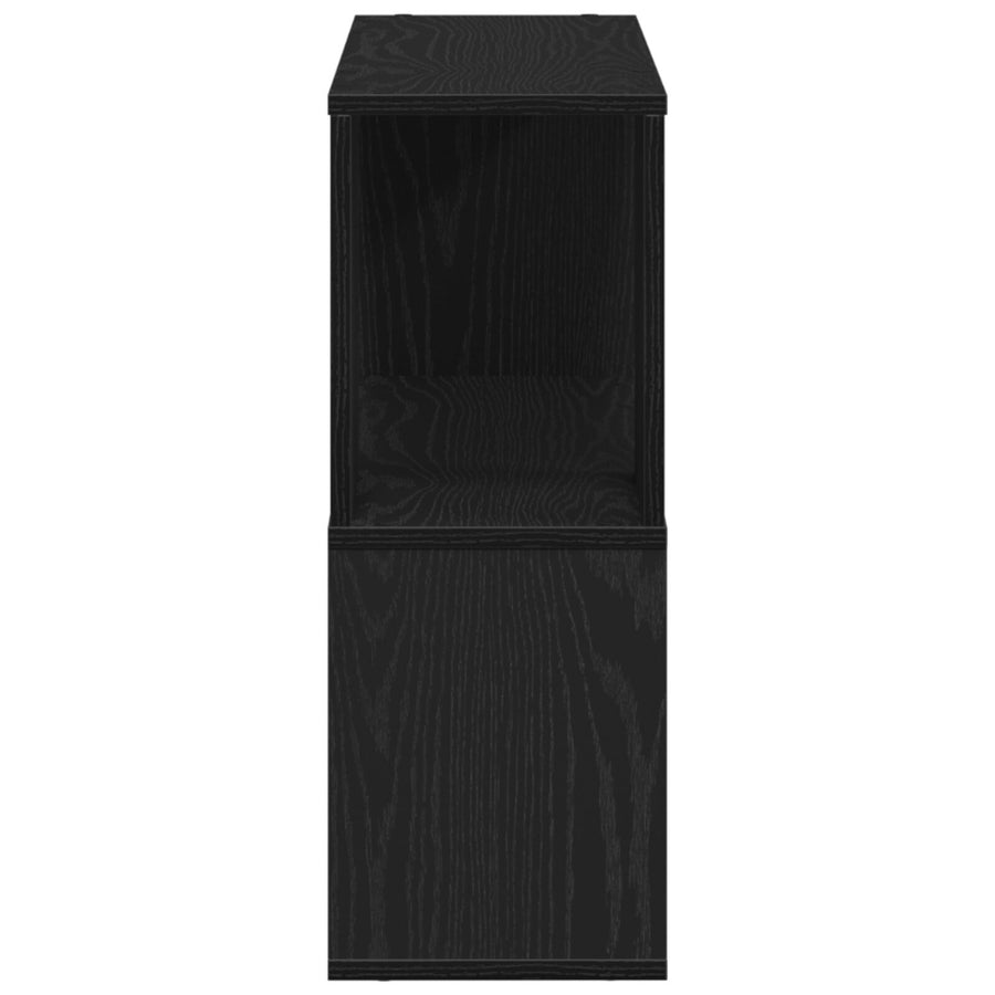 Witte Tv-Kast Van Bewerkt Hout Zwart eiken 80 x 24 x 63 cm