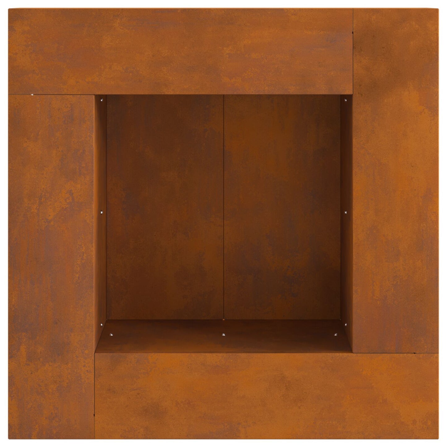 Vuurkorf - Vierkant - Weervast Staal Verwerend staal/Bruin 60 x 60 x 30 cm