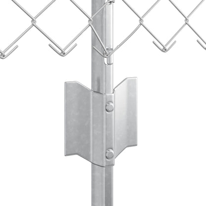 Kettinglink Hek Met 22 U-Palen Zilver 0,8X25 M Staal