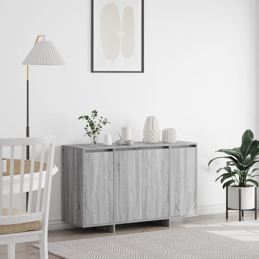 Dressoir Grijze Sonoma Bewerkt Hout 120 X 41 X 75 Cm