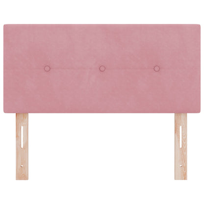Hoofdbord Knopen Tufted Fluweel Roze 80 cm Laag hoofdbord