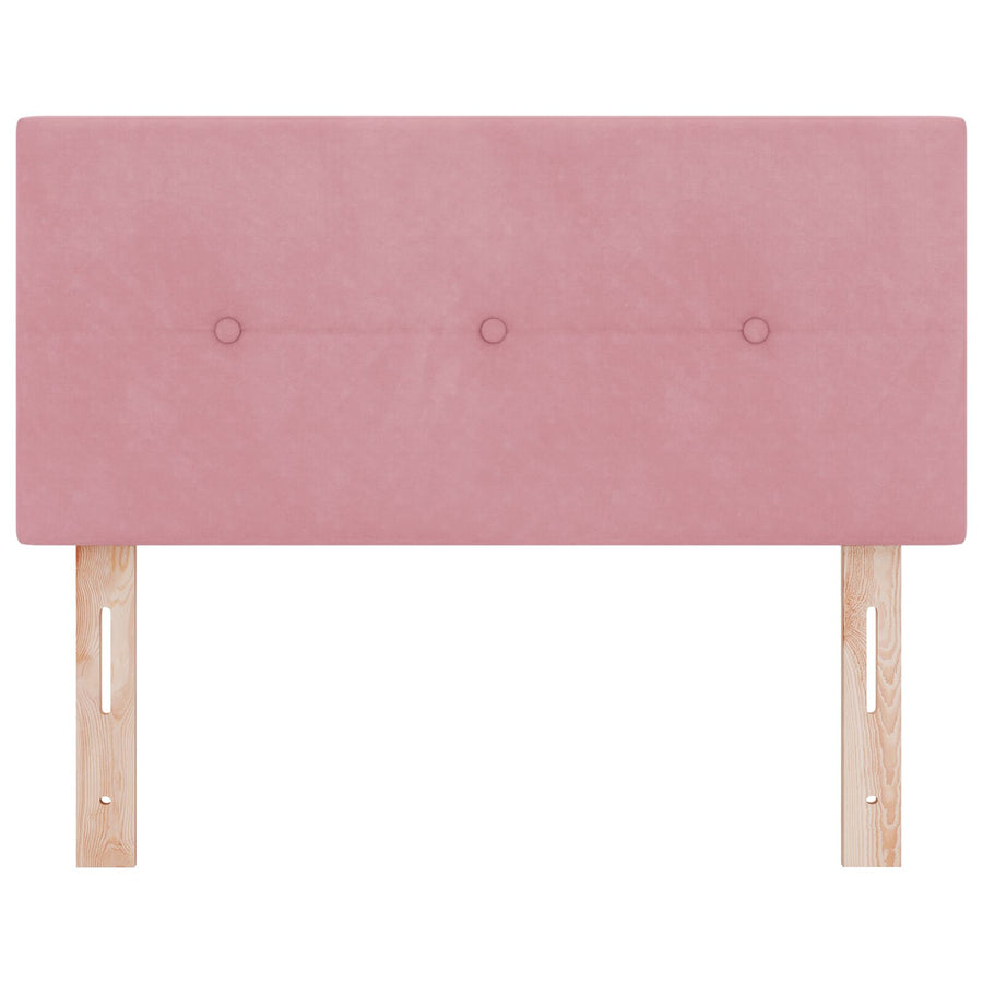 Hoofdbord Knopen Tufted Fluweel Roze 80 cm Laag hoofdbord