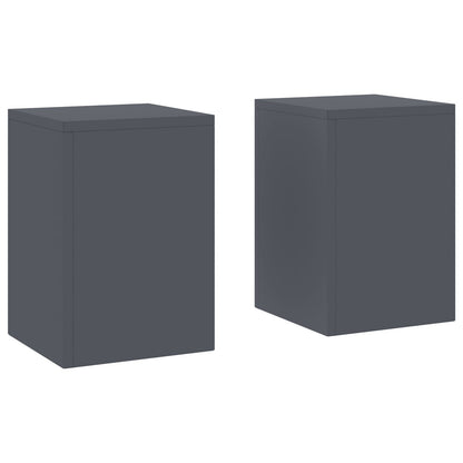 Buiten Plantenstandaards Pilar 2 Stuks 24X24X35 Cm Staal Anthraciet 2x (35 cm)