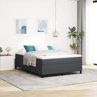 Platform bedframe 140x190 cm donkergrijs stof